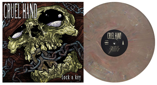 CRUEL HAND "Lock & Key" LP (Bridge 9) Brown Marble - Click Image to Close